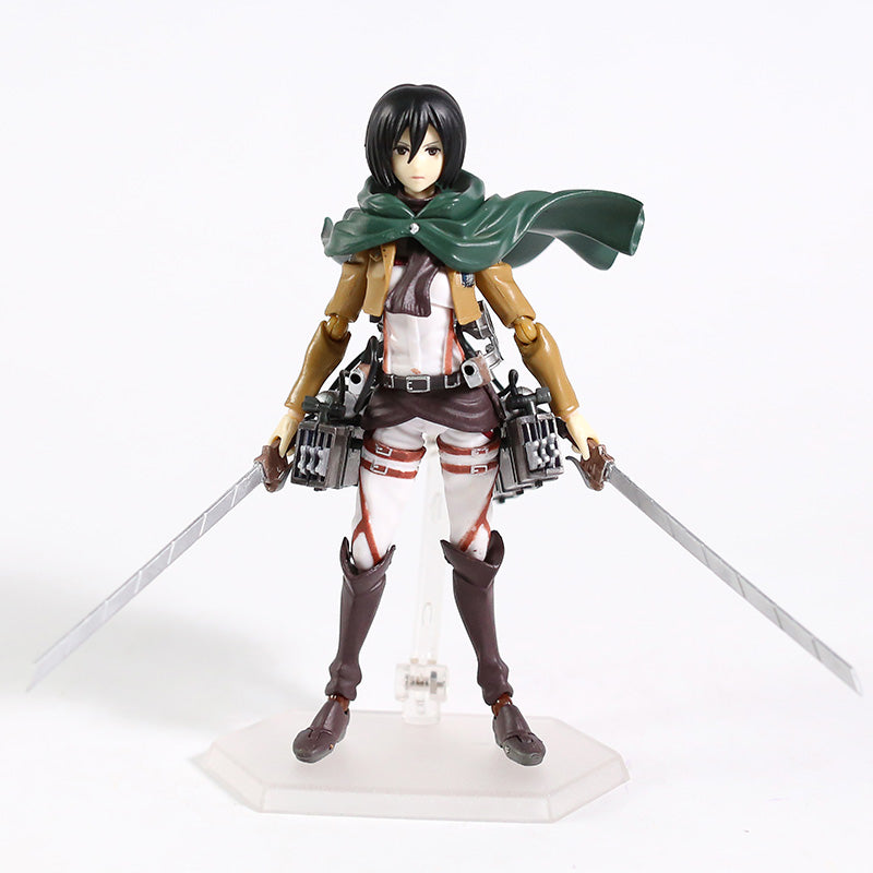 Figurine mikasa l'attaque des titans statuette collection manga shingeki no kyojin