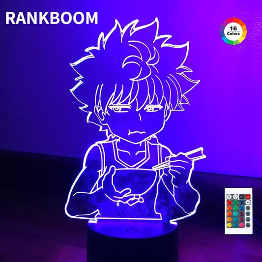 Hunter X hunter veilleuse 16 couleurs lampe led avec telecommande collection manga motif kirua
