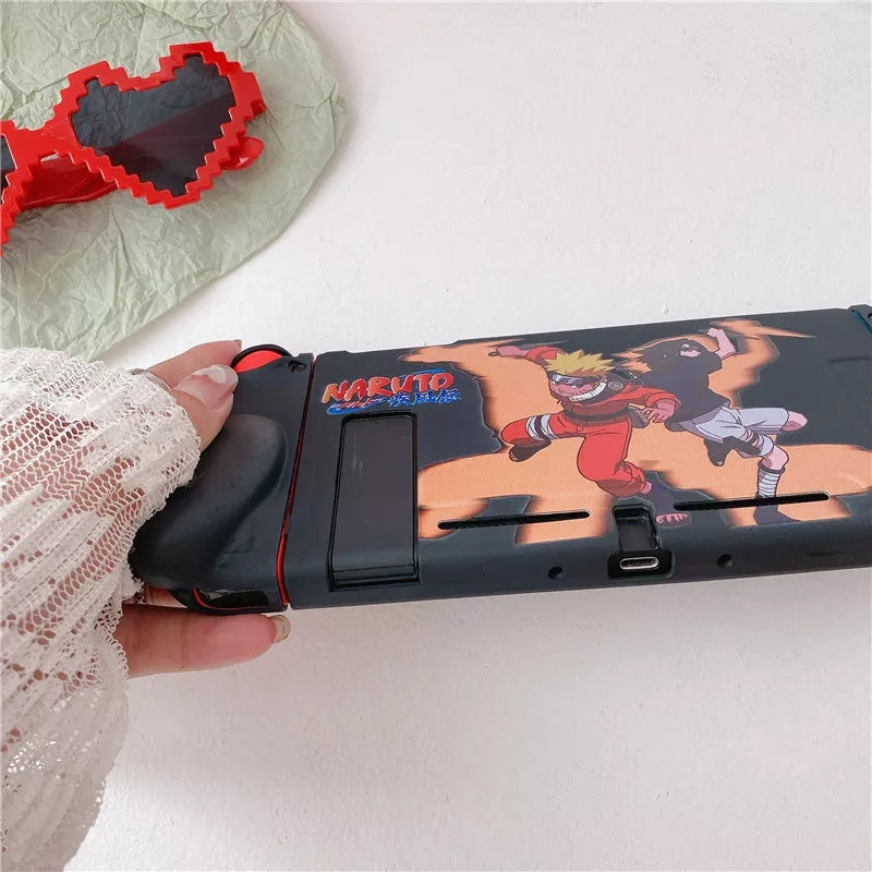 Naruto coque souple pour nintendo switch et protege joy con