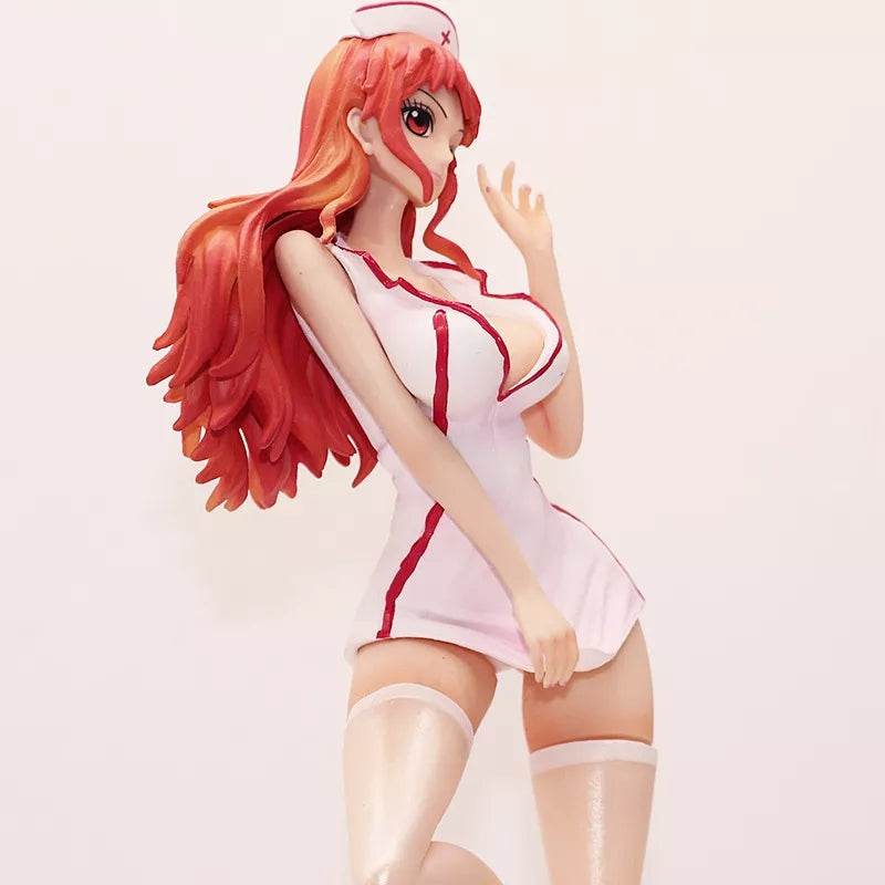 One piece figurine sexy nami infirmiere 30 cm statuette collection adulte manga