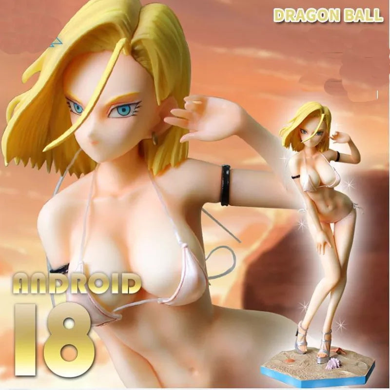 Figurine sexy Dragon Ball Z  chichi ou C18 statuette  maillot de bain collection manga