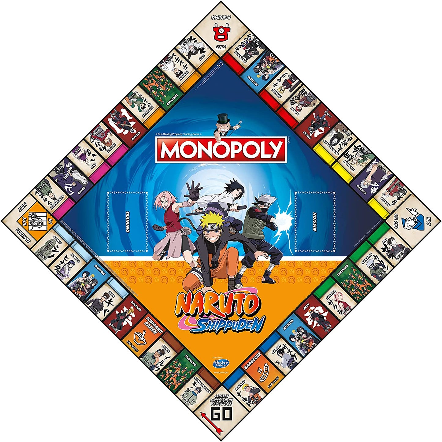 Monopoly naruto version française jeux de societe familial collection manga