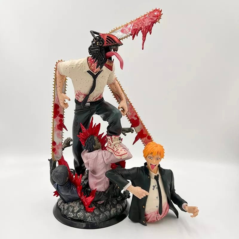 Figurine chainsaw man denji double corp interchangeable