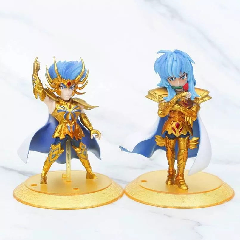 Figurines saint seiya lot de 5 pieces chevalier d'or 10cm