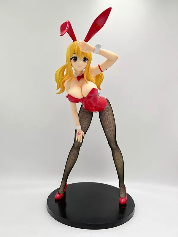 Fairy tail figurine sexy lucy heartfila statuette decoration collection manga