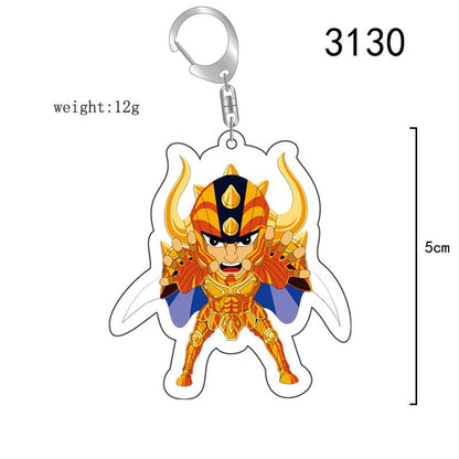 Porte clef Saint Seiya chevalier d'or au choix accessoires gold saints