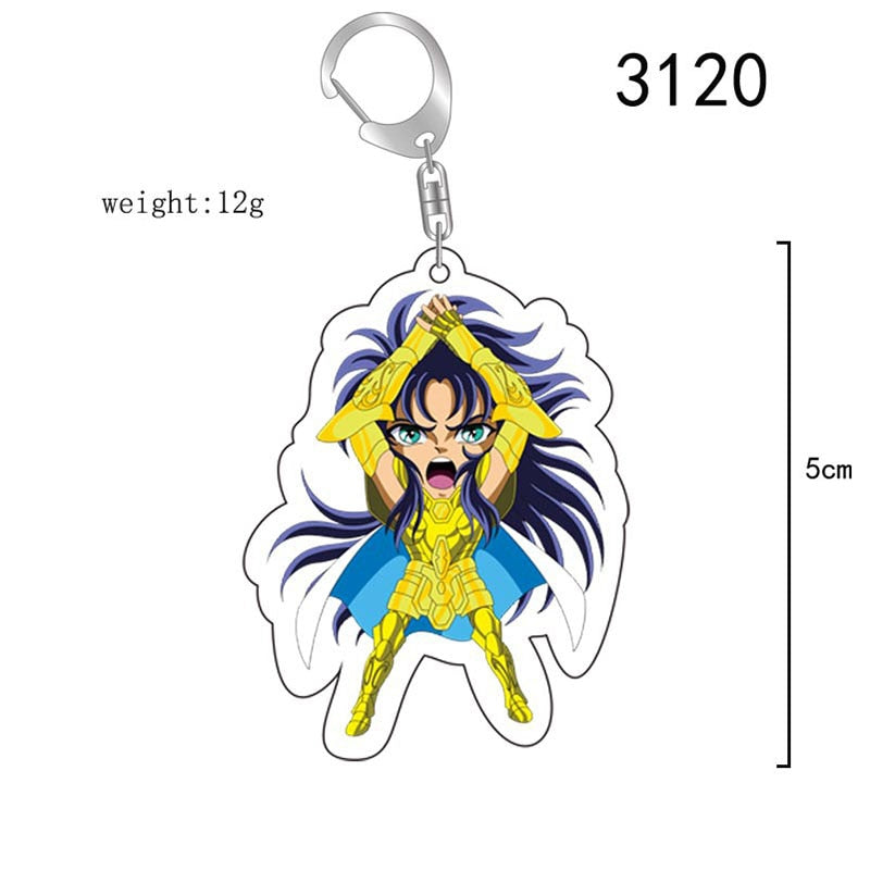 Porte clef Saint Seiya chevalier d'or au choix accessoires gold saints