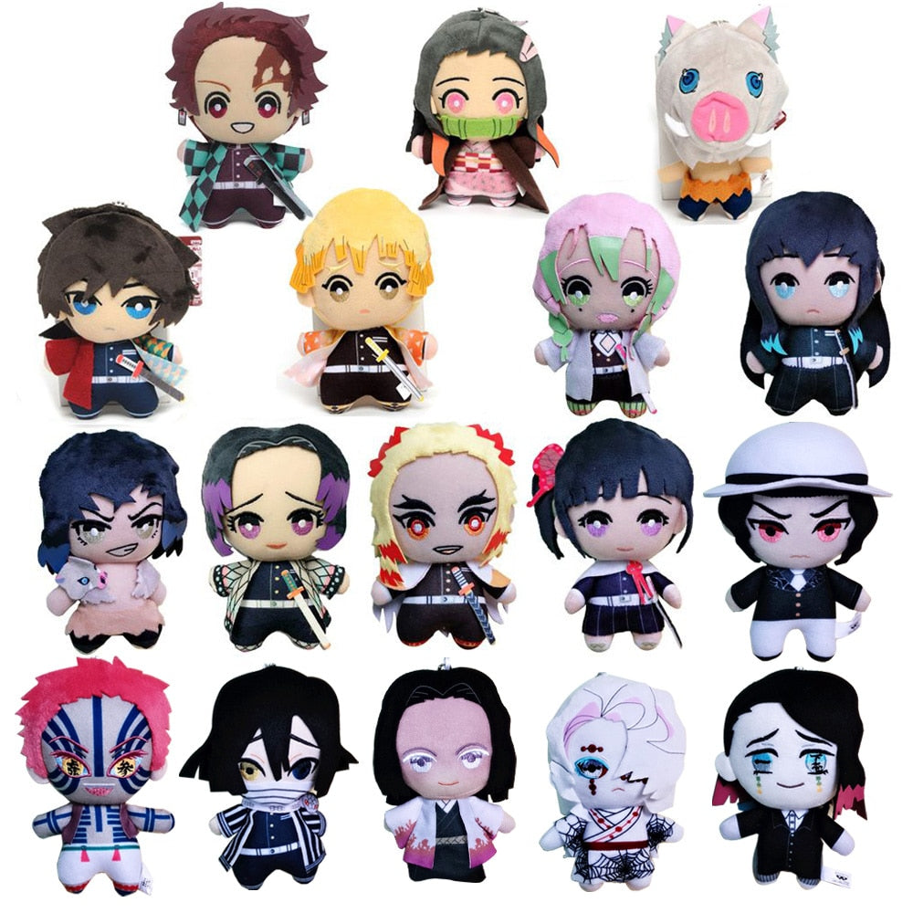 Peluche  Demon Slayer Tomioka Giyu Kamado Tanjiro Kamado Nezuko Agatsuma Zenitsu Plush Toys doudou collection manga