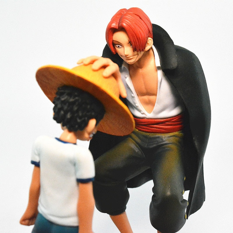 One Piece figurine  Luffy et Shanks 18 cm PVC Action Figures Toy 180mm One Piece Anime Monkey D Luffy Figurine Toys Doll