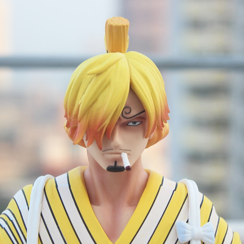 Veilleuse one piece figurine led buste Luffy Zoro Sanji Kimono Ver. Head bust Portrait  pvc Action Figure Model Toys