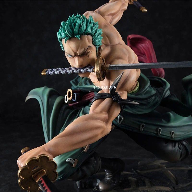 One Piece figurine zoro roronoa Anime Figure GK Roronoa Zoro Action PVC Anime Figurine Model Decoration statuette Collection manga DIY Kids Toys Gift 12CM