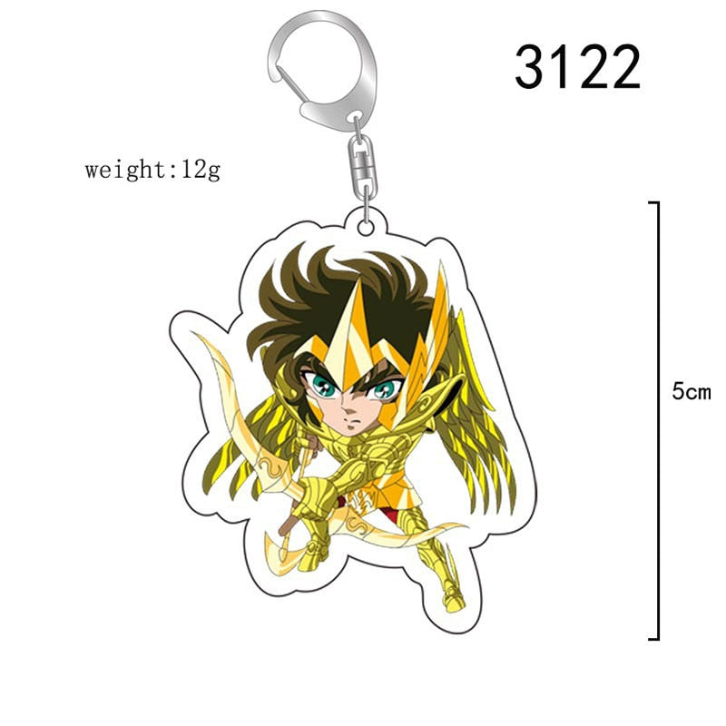 Porte clef Saint Seiya chevalier d'or au choix accessoires gold saints