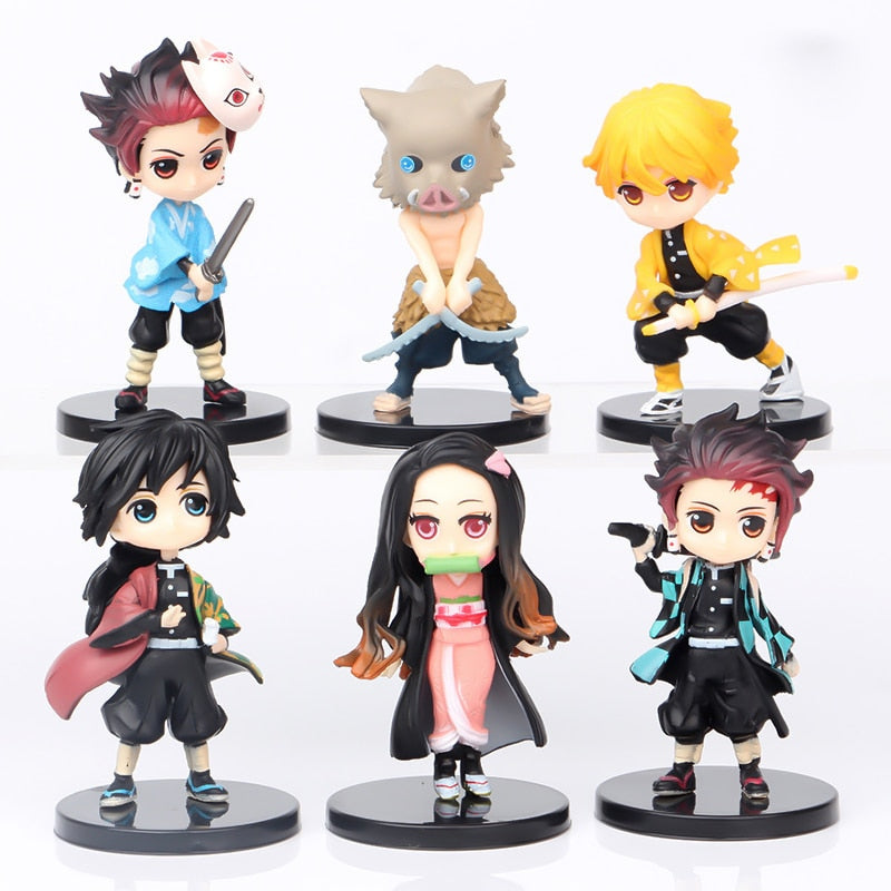 Figurine  Demon Slayer statuette collection manga Kimetsu No Yaiba Figure nezuko Kamado Tanjiro Kamado zenitsu  Figure Toys 7cm