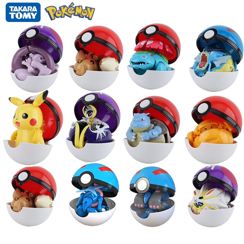 Pokemon figurine retractable dans pokeball avec boite originale