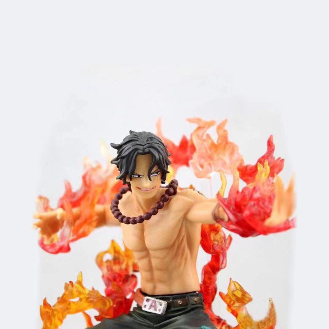 One Piece figurine Portgas D Ace statuette collection manga Battle Fire Action Figures Toys Japan Anime Collectible Figurines PVC Model Toy for Anime Lover Figurine