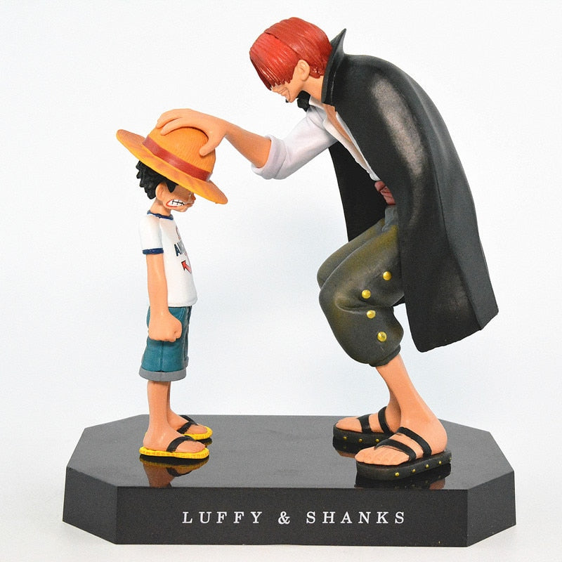 One Piece figurine  Luffy et Shanks 18 cm PVC Action Figures Toy 180mm One Piece Anime Monkey D Luffy Figurine Toys Doll