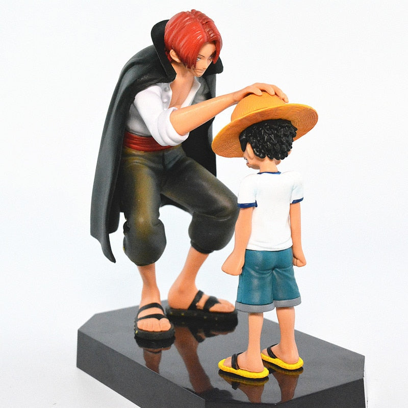 One Piece figurine  Luffy et Shanks 18 cm PVC Action Figures Toy 180mm One Piece Anime Monkey D Luffy Figurine Toys Doll