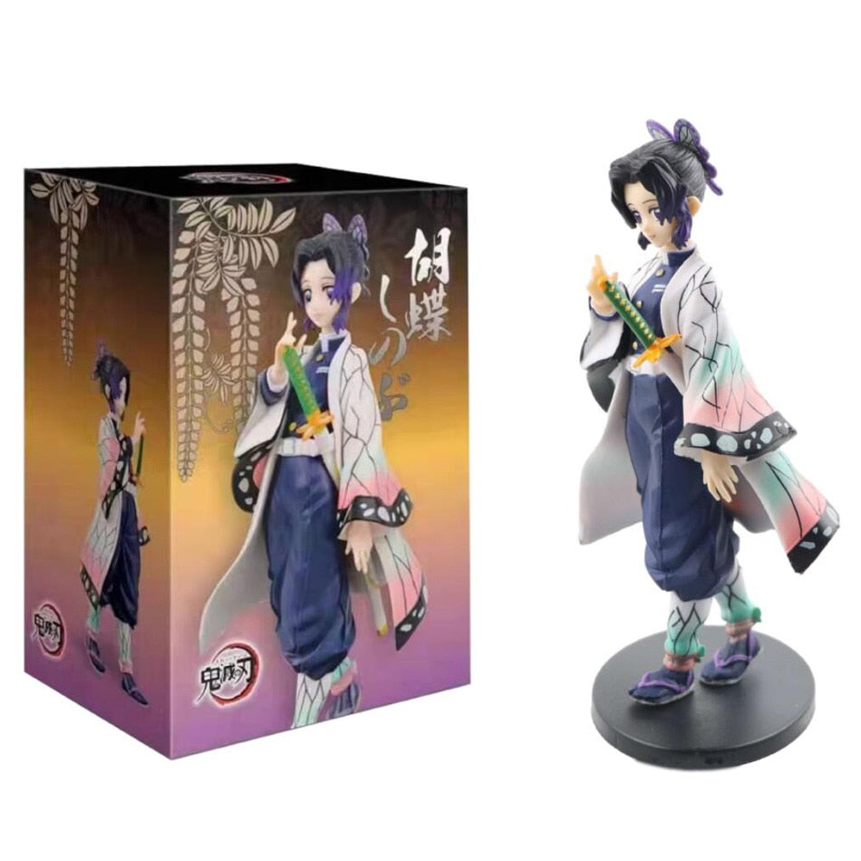 Figurine Demon Slayer Figure Kamado Tanjirou Nezuko Action Figures PVC Model Toys Zenitsu Figurine Inosuke Kimetsu No Yaiba statuette collection manga