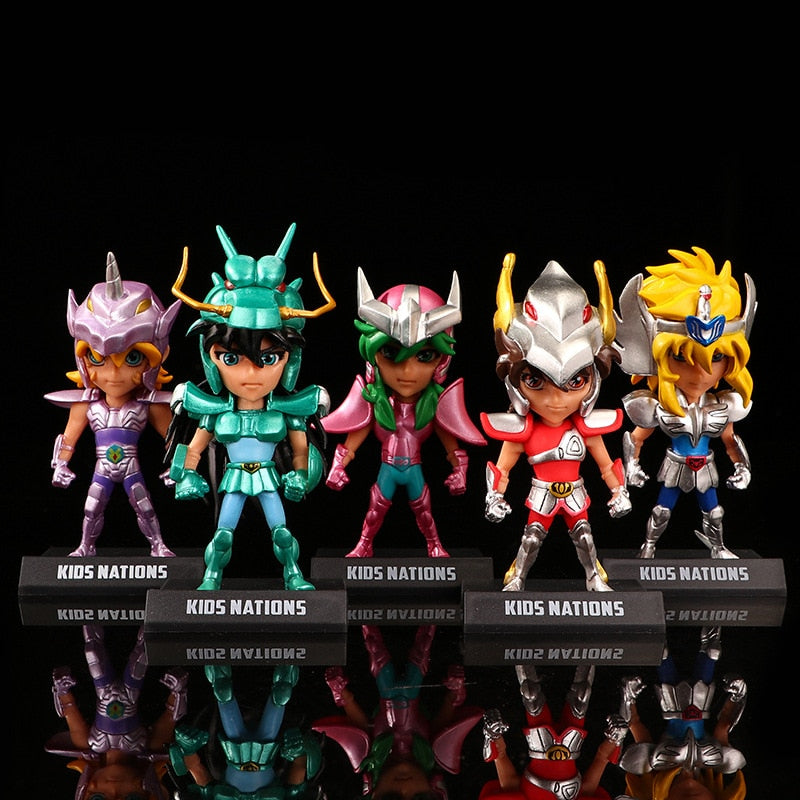 Figurine  Saint Seiya Knights Of The Zodiac lot de 5 statuettes les chevaliers du zodiaque collection mangapp