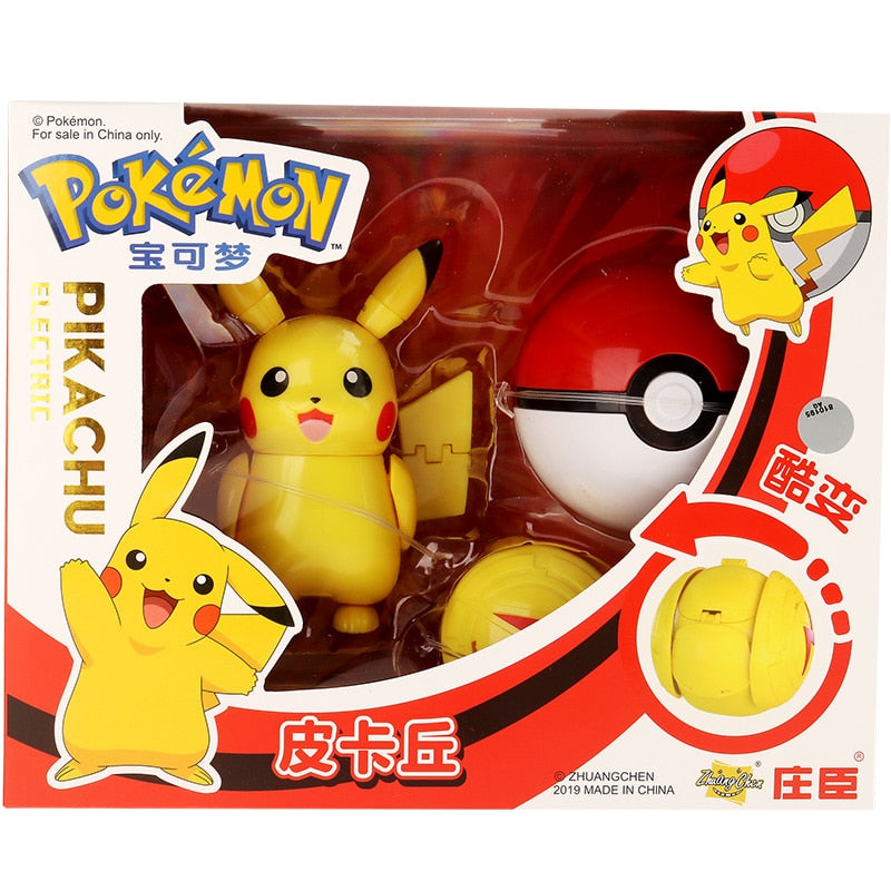 Pokemon figurine retractable dans pokeball avec boite originale