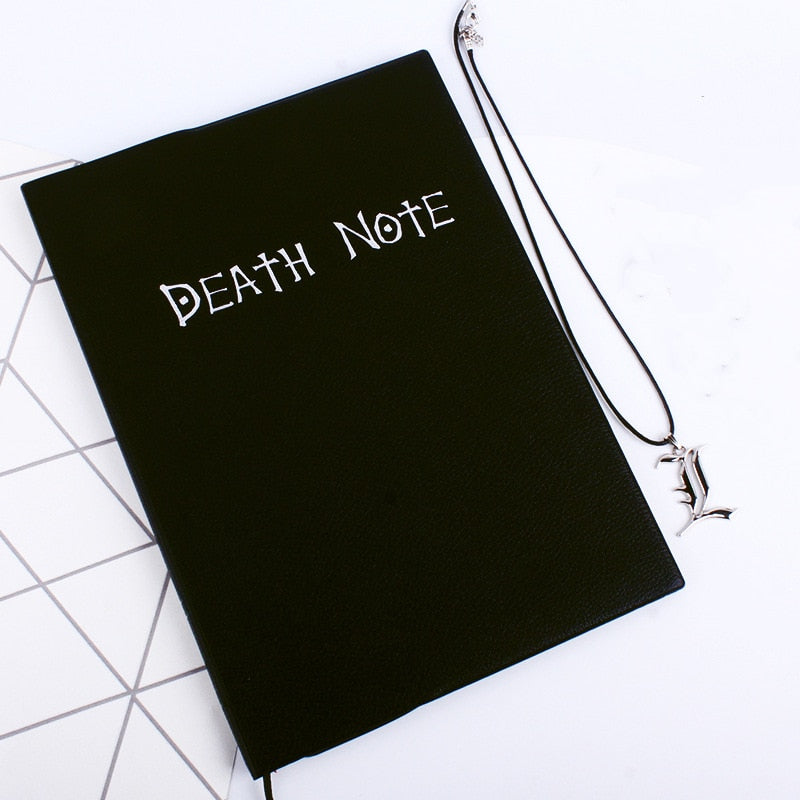 Livre Death Note Notebook Journal collier pendentif plume Feather Pen Animation Art Writing Journal Death Note