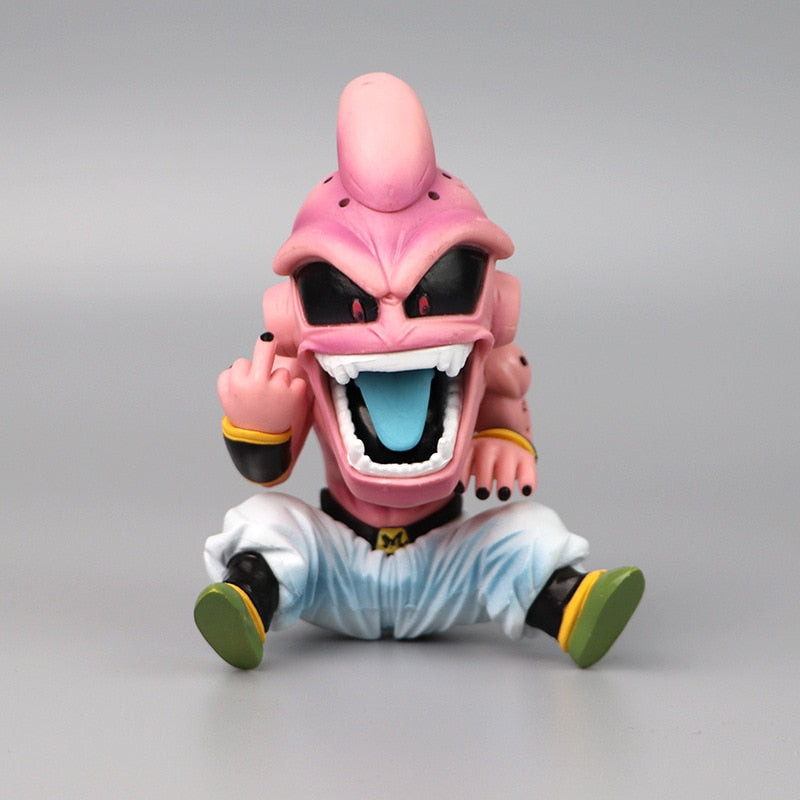 Figurine Dragon Ball Z doigt d'honneur  Majin Buu statuette  Collection manga Figurine