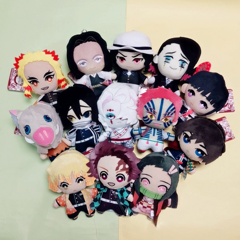 Peluche  Demon Slayer Tomioka Giyu Kamado Tanjiro Kamado Nezuko Agatsuma Zenitsu Plush Toys doudou collection manga