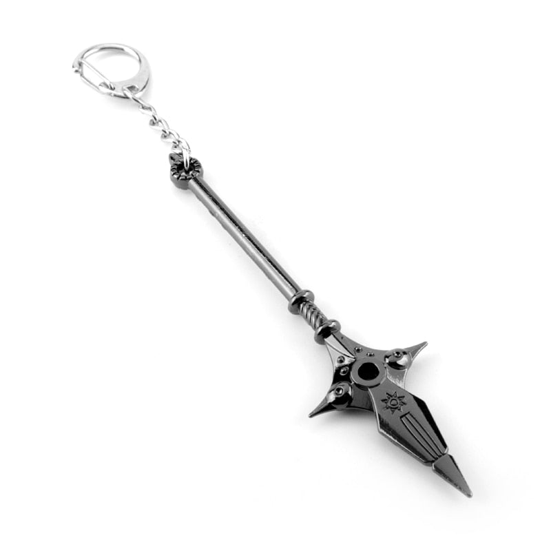 Porte clef  The Seven Deadly Sins arme miniature Weapon Keychains Meliodas Diane Harlequin Nanatsu No Taizai Axe Key Ring Key Chain Key