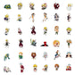 Stickers seven deadly seans 50PCS autocollant set Anime les 7 péchés capitaux Sins Vinyl