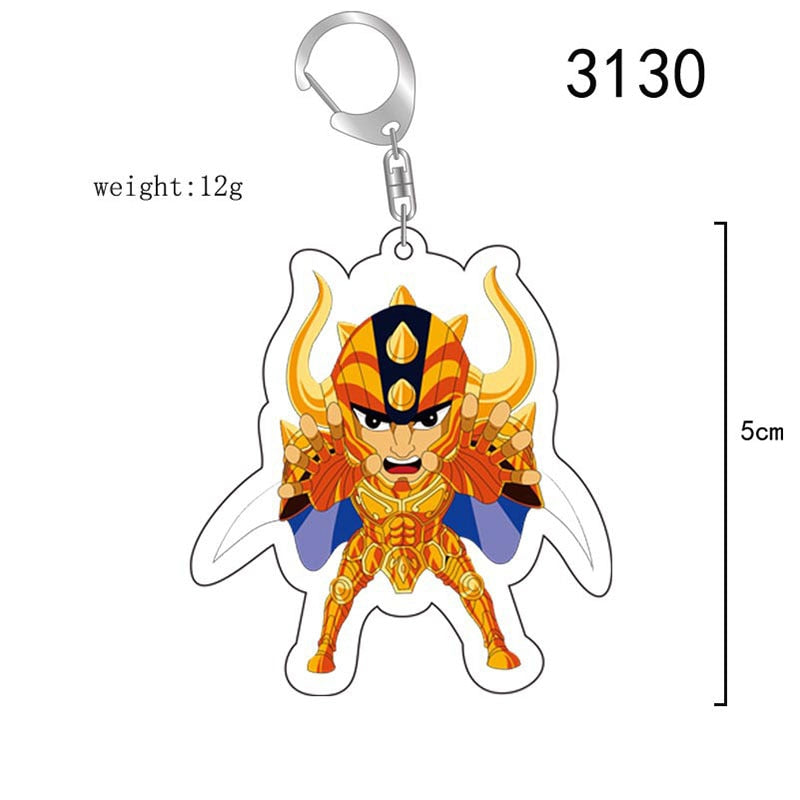 Porte clef Saint Seiya chevalier d'or au choix accessoires gold saints