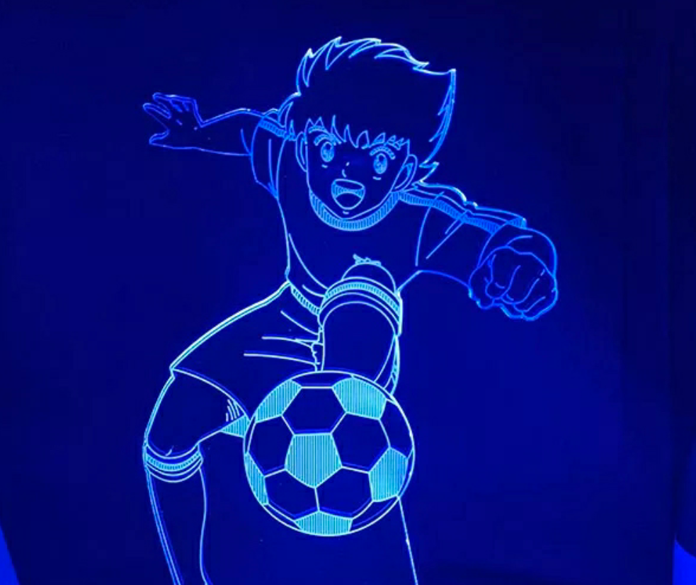 Veilleuse olive et tom lampe led 16 couleurs captain tsubasa