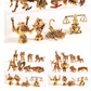 Figurine saint seiya les 12 armures des chevaliers d'or 3 a 6cm