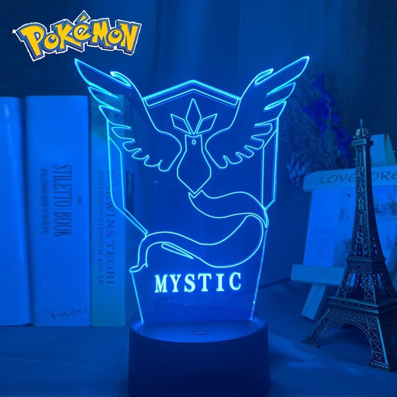 Pokemon veilleuses 7 ou 16 couleurs avec telecommande Pikachu LED Night Light Creative Gift  Decoration manga Character Lamp Children's Birthday