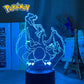 Pokemon veilleuses 7 ou 16 couleurs avec telecommande Pikachu LED Night Light Creative Gift  Decoration manga Character Lamp Children's Birthday