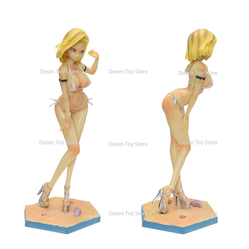 Figurine sexy Dragon Ball Z  chichi ou C18 statuette  maillot de bain collection manga