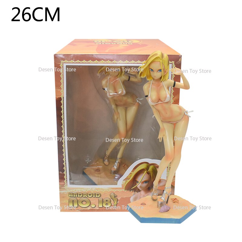 Figurine sexy Dragon Ball Z  chichi ou C18 statuette  maillot de bain collection manga