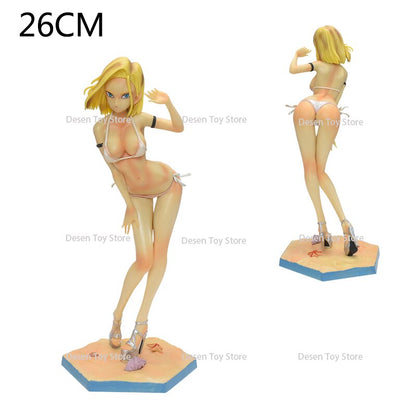 Figurine sexy Dragon Ball Z  chichi ou C18 statuette  maillot de bain collection manga