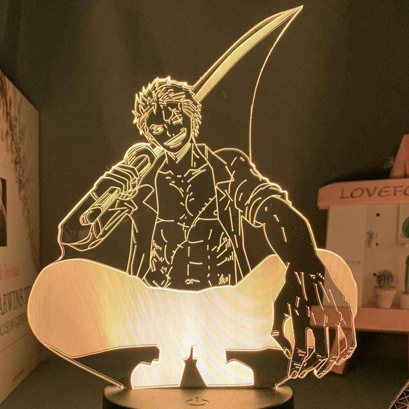 One Piece Monkey D Luffy Figure 3D Illusion LED Night Light Nightlight Touch Flash Light Desk Model Japan Anime Figure Toys