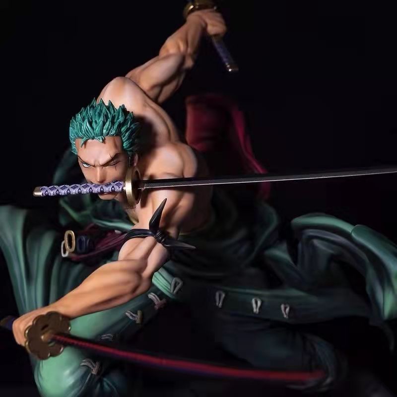 One Piece figurine zoro roronoa Anime Figure GK Roronoa Zoro Action PVC Anime Figurine Model Decoration statuette Collection manga DIY Kids Toys Gift 12CM