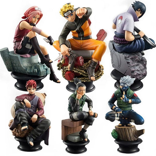 Figurines Naruto Sakura Action Figures Uchiha Gaara Kakashi Model PVC Anime Figurines  Decoration Collection manga