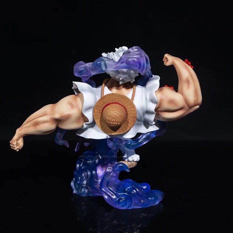 Figurine One Piece luffy gear 5 Figure GK Fifth Gear Luffy Nika Figure Muscular Man Hercules PVC Action Figure Toy Collectible Model Doll Kids Gift 18 cm