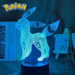 Pokemon veilleuses 7 ou 16 couleurs avec telecommande Pikachu LED Night Light Creative Gift  Decoration manga Character Lamp Children's Birthday