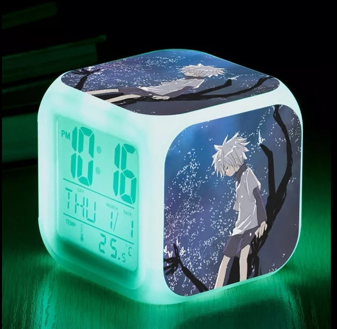 Reveil Hunter X Hunter led 7 couleurs fonction thermometre