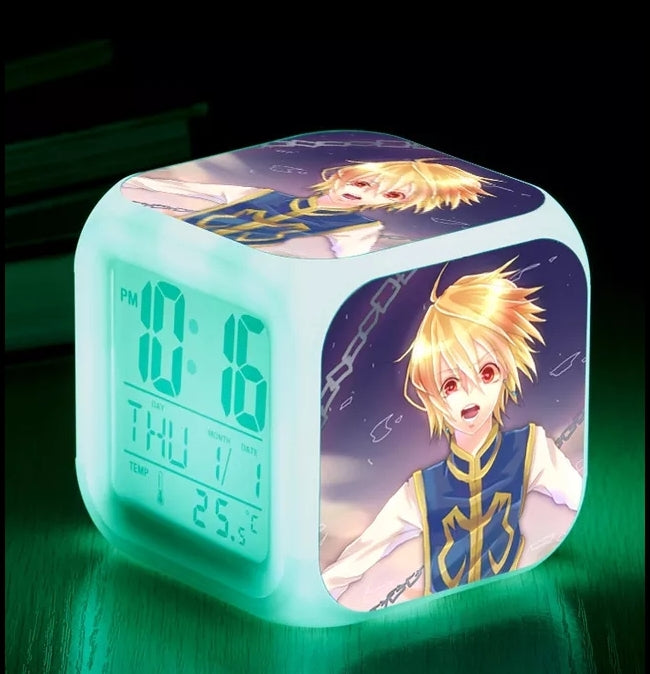 Reveil Hunter X Hunter led 7 couleurs fonction thermometre