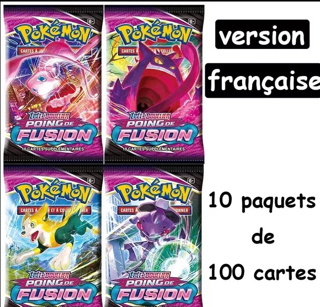 Cartes pokemon booster poing de fusion version françaises