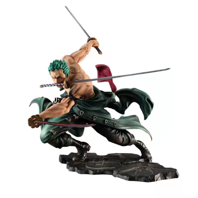 One Piece figurine zoro roronoa Anime Figure GK Roronoa Zoro Action PVC Anime Figurine Model Decoration statuette Collection manga DIY Kids Toys Gift 12CM