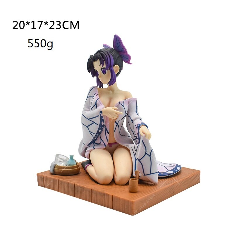 Figurines Demon Slayer sexy  Figure Sitting Yukata Kochou Shinobu Kneeling Naked Mitsuri Kanroji Figurine Action Model Collection manga